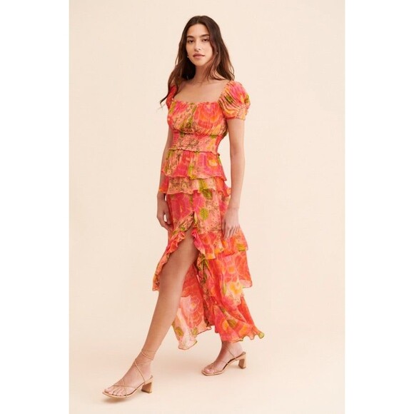 FARM Rio Dresses & Skirts - Farm Rio Blooming Floral Maxi Dress XL